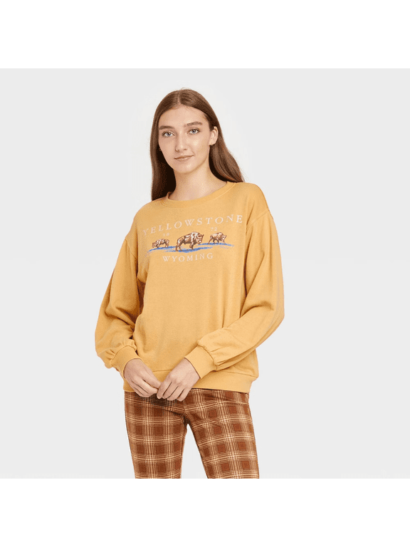 Women's Dutton Ranch Graphic Sweatshirt - (Yellow, XXLarge)