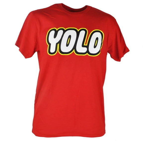Fifth Sun YOLO ROLO Wordmark You Only Live Once Red Men Adult Tshirt Tee XLarge
