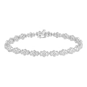 Fifth and Fine 1 Carat Diamond Tennis Bracelet, Sterling Silver, 7 Inches