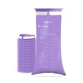 thumbnail image 1 of FifthPulse Emesis Bags - Disposable Medical Grade, Leak Resistant, Portable and Individually Wrapped (1000ml) - 20-Pack - Lavender, 1 of 5