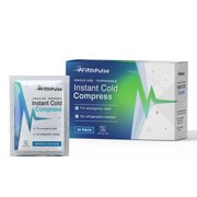 FifthPulse Instant Cold Pack, Instant Relief, Disposable Single Use Pouch (5" x 6") - 20 Pack
