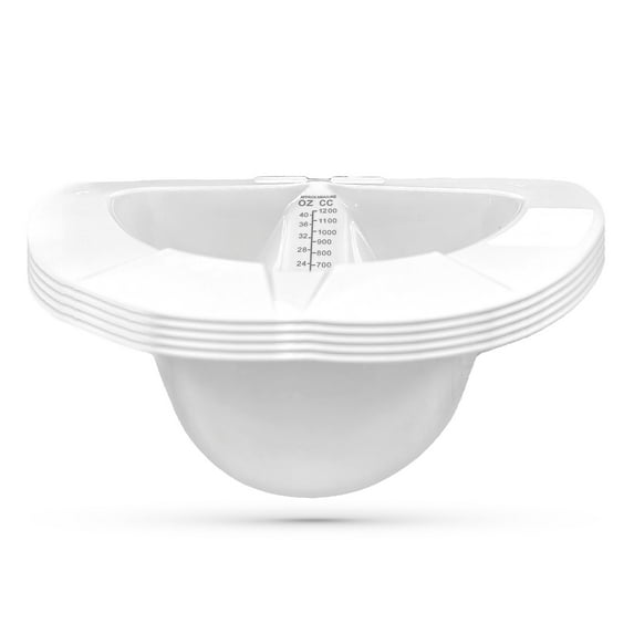 FifthPulse Urine Collection Hat for Toilet - 5 Pack of Reinforced Ribbing Specimen Pans with Wide Brim Wings - Urine and Stool Collector