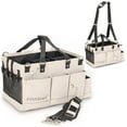 thumbnail image 1 of FifthStart Multi Use Cleaning Carry Caddy with Waist & Shoulder Strap, Beige, Large, 15” x 10” x 8”, 1 of 9