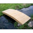 thumbnail image 1 of Fifthroom 12' Treated Pine Fiore Plank Garden Bridge Natural Pine, Galvanized Coated Bloat, 1 of 3