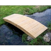 Fifthroom Fiore 6  Plank Natural Pressure-Treated Pine Garden Bridge