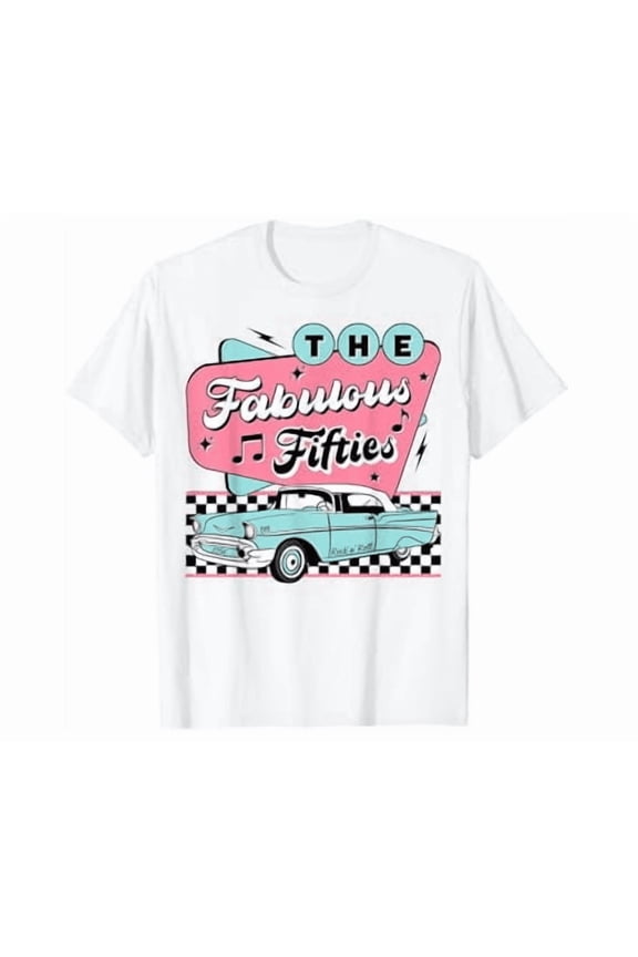 Fifties Rockabilly Sock Hop Shirt Unisex S-5XL Hot Trending Shirt, Vintage Birthday Gift