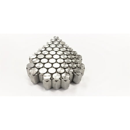 50-Pack 1/2" Solid 304 Stainless Steel Lug Nuts For Trailer Wheels 1/2-20 Thread