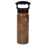 Fifty & Fifty V18000016 18 oz Tree Bark Bottle with 3 Finger Grip Cap