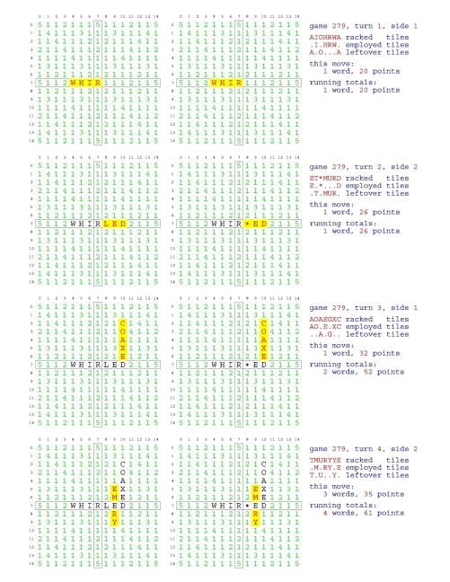 Fifty Scrabble Box Scores Games 251-300