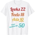 thumbnail image 1 of Fifty Years Old Birthday Present For 50 Year Old Men Women T-Shirt, 1 of 2