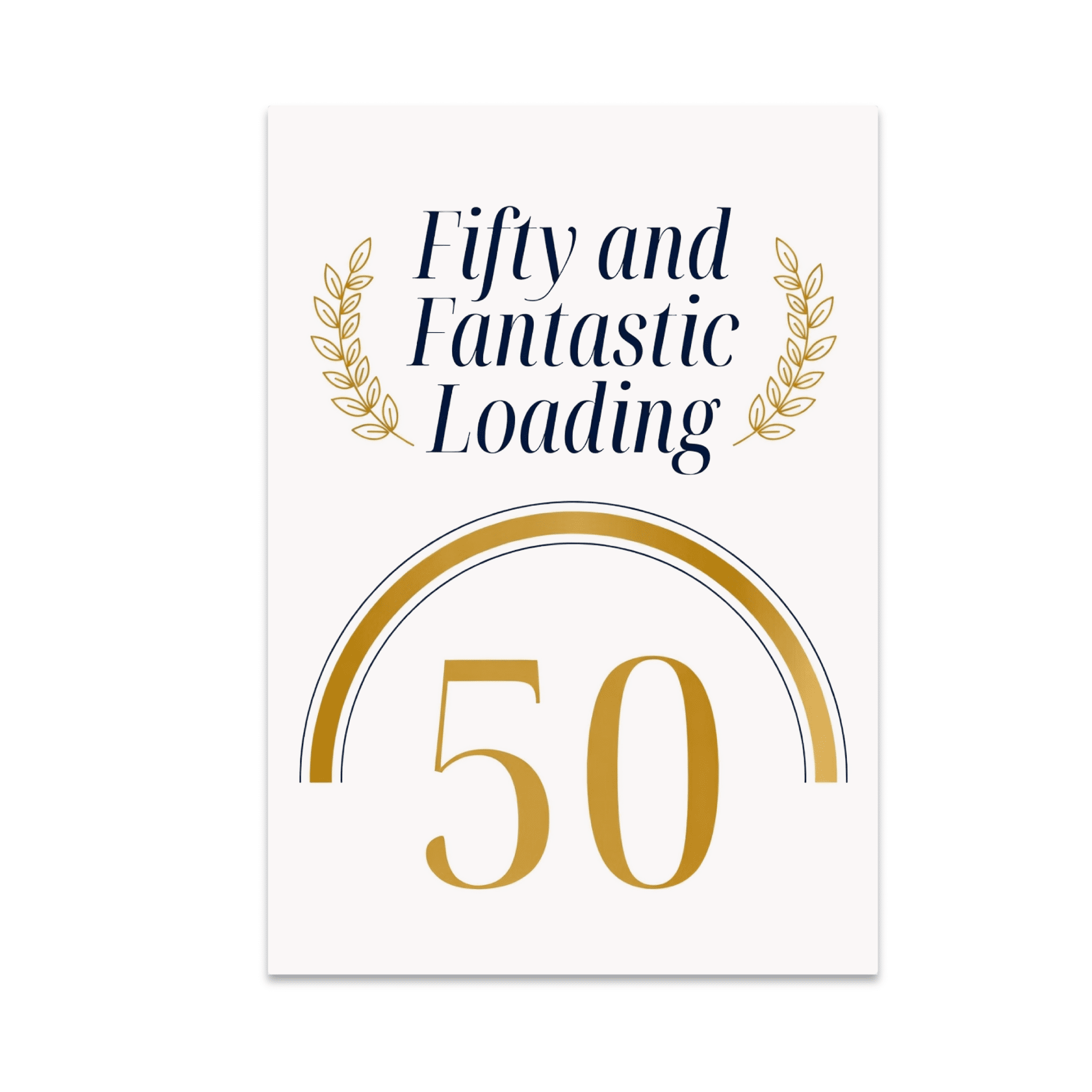 50th Loading Fifty and Fantastic Loading Poster - 50th Birthday Celebration - 13x19 ...