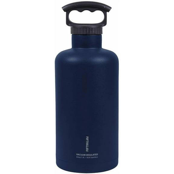 Fifty/fifty 568189 Tank Growler 64 oz Navy, Pack of 1