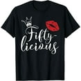 thumbnail image 1 of Fiftylicious 50 Years Old For Women Her, Funny 50th Birthday T-Shirt, 1 of 3