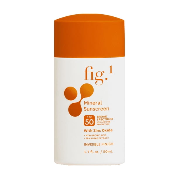 Fig.1 Mineral Sunscreen, SPF 50, Invisible & Fast Absorbing, Broad