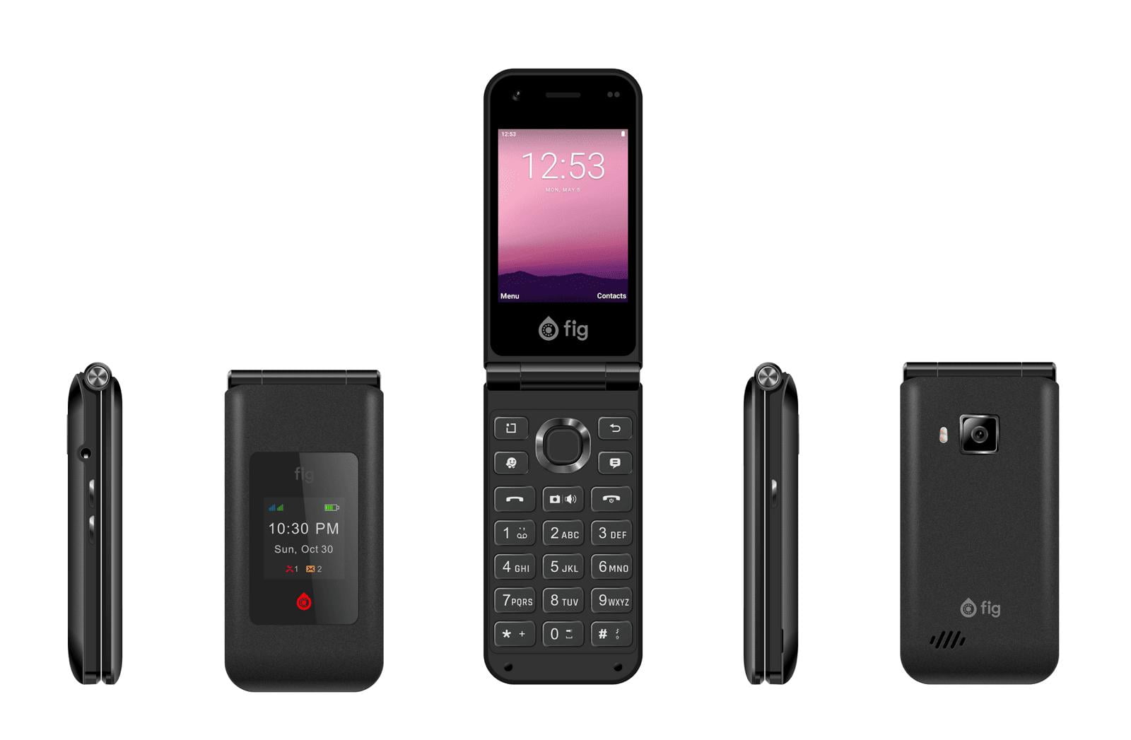 Fig Flip miniX Cell Phone Foldable Phone with 1450mAh Battery, 8MP
