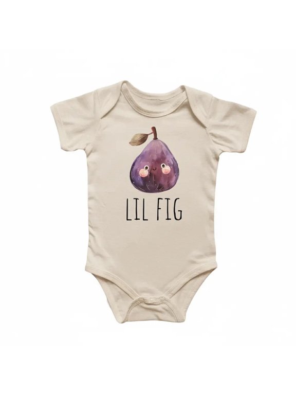 Fig Fruit Newborn Baby Bodysuit