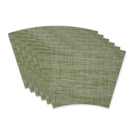 Fig Green Tweed Wedge Table Placemat (Set of 6)