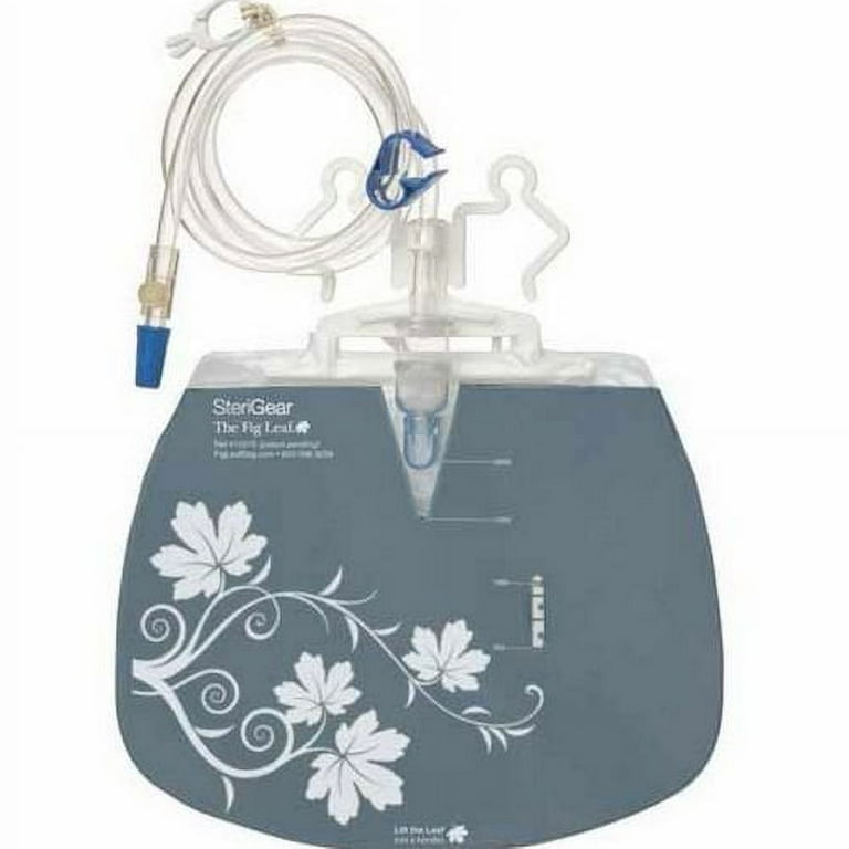 Fig Leaf Lite Urinary Drain Bag, Anti-Reflux Valve 2000 mL