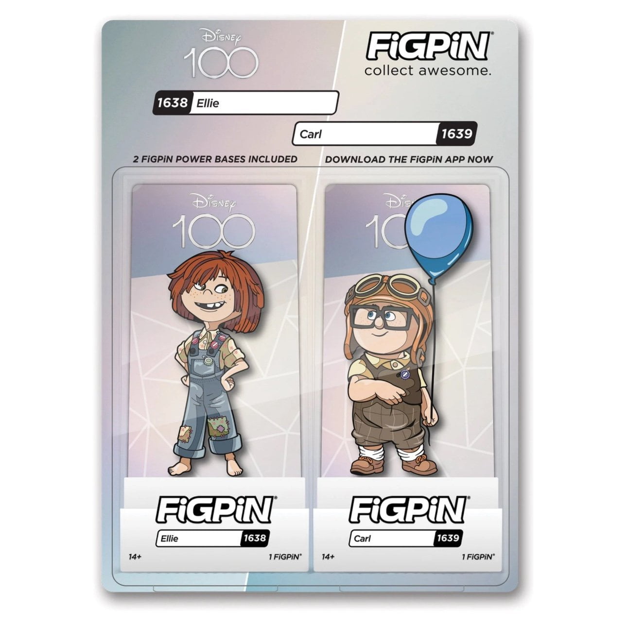 FigPin Disney Pixar UP Carl And Ellie FigPin 2 Pack 500 Limited Edition