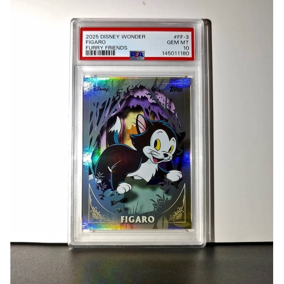 Figaro 2025 Topps Disney #FF-3 Furry Friends Card Pinocchio PSA 10