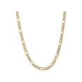 thumbnail image 1 of Gem & Harmony Figaro Chain Necklace in 14K Yellow Gold 20 inches (7.30 mm) for Men, 1 of 7