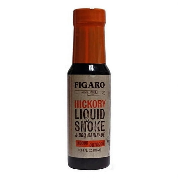 Figaro Hickory Liquid Smoke & Barbecue Marinade, 4 fl oz