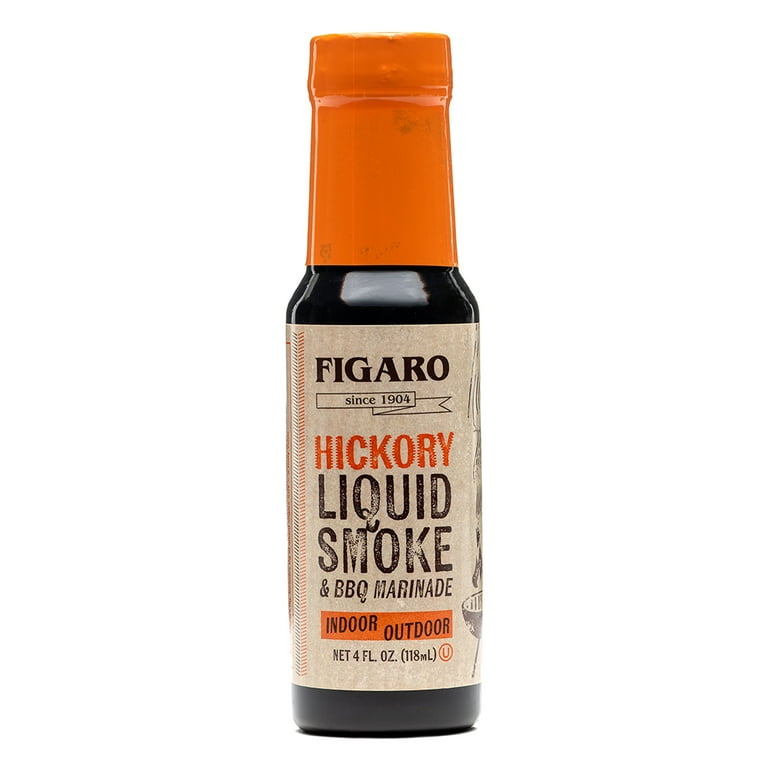 Figaro Hickory Liquid Smoke & Barbecue Marinade, 4 fl oz 