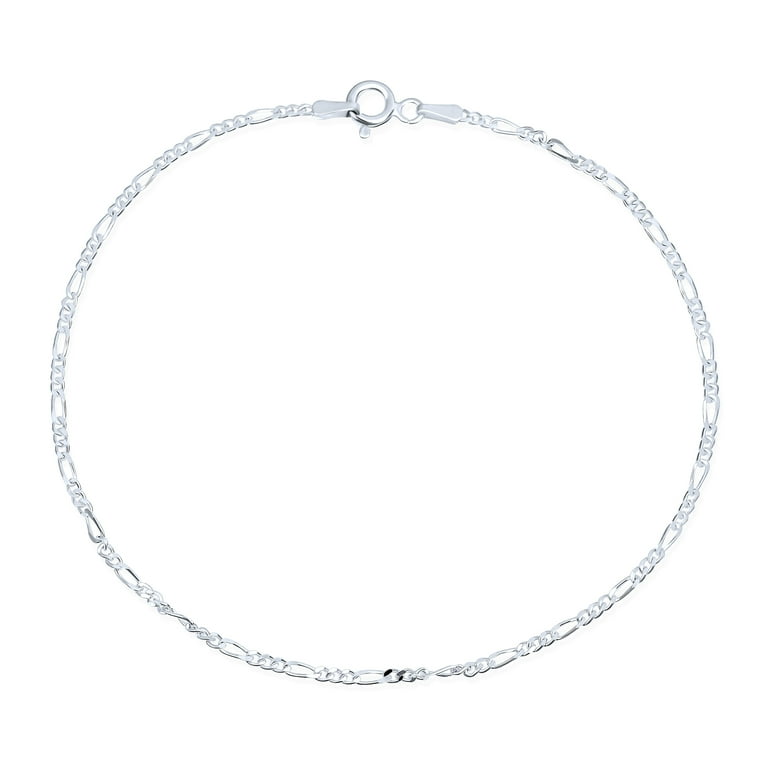 10 inch sterling silver ankle deals bracelet