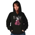 thumbnail image 1 of Fight Boxing Breast Cancer Warrior Hoodie Sweatshirt Women Brisco Brands S, 1 of 6
