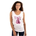 thumbnail image 1 of Fight Boxing Breast Cancer Warrior Tank Top Tee Shirt Women Brisco Brands L, 1 of 6