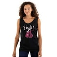 thumbnail image 1 of Fight Boxing Breast Cancer Warrior Womens Plus Size Graphic Tank Top Brisco Brands 2X, 1 of 5