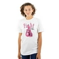 thumbnail image 1 of Fight Boxing Breast Cancer Warrior Women's Plus Size Graphic Tee Brisco Brands 2X, 1 of 4