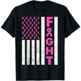 thumbnail image 1 of Fight Breast Cancer Breast Cancer Awareness Items T-ShirtMen and women can wear, black T-shirts, gifts. Age: M,L，XL 2XL, 3XL, 125XL, 1 of 4