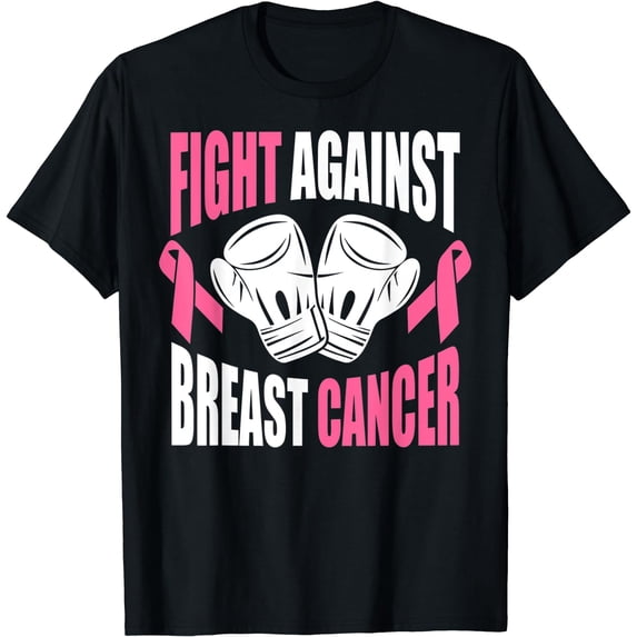 Fight Breast Cancer Warrior Pink Ribbon Support Squad T-Shirt
