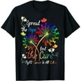 thumbnail image 1 of Fight Cancer In All And Every Color - Ribbons Flower Heart T-Shirt, 1 of 4