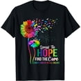 thumbnail image 1 of Fight Cancer In All Color Spread-Hope Find A Cure Sunflower T-Shirt, 1 of 2