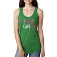 thumbnail image 1 of Fight Cancer Ribbon Ladies Racerback Tank Top, Kelly, Small, 1 of 3
