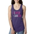 thumbnail image 1 of Fight Cancer Ribbon Ladies Racerback Tank Top, Purple Rush, Small, 1 of 3
