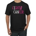 thumbnail image 1 of Fight Cancer Ribbon Men's Graphic T-Shirt, Black, Small, 1 of 3