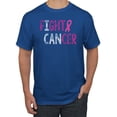 thumbnail image 1 of Fight Cancer Ribbon Men's Graphic T-Shirt, Royal, 4XL, 1 of 3