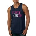 thumbnail image 1 of Fight Cancer Ribbon Mens Graphic Tank Top, Navy, Small, 1 of 3