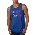 thumbnail image 1 of Fight Cancer Ribbon Mens Graphic Tank Top, Royal, Large, 1 of 3