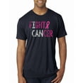 thumbnail image 1 of Fight Cancer Ribbon Mens Premium Tri Blend T-Shirt, Vintage Navy, Large, 1 of 3
