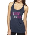 thumbnail image 1 of Fight Cancer Ribbon Tri-Blend Racerback Tank Top, Vintage Navy, Small, 1 of 3