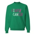 thumbnail image 1 of Fight Cancer Ribbon Unisex Crewneck Graphic Sweatshirt, Kelly, Large, 1 of 3