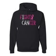 thumbnail image 1 of Fight Cancer Ribbon Unisex Graphic Hoodie Sweatshirt, Black, Small, 1 of 3