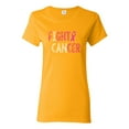 thumbnail image 1 of Fight Cancer Ribbon Womens Graphic T-Shirt, Gold, Small, 1 of 3