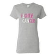 thumbnail image 1 of Fight Cancer Ribbon Womens Graphic T-Shirt, Heather Grey, Medium, 1 of 3