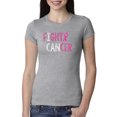 thumbnail image 1 of Fight Cancer Ribbon Womens Slim Fit Junior Tee, Heather Grey, 2XL, 1 of 3