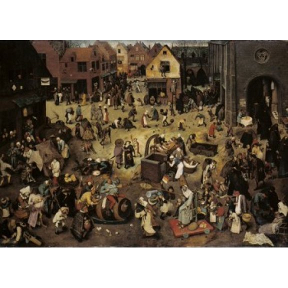 The Fight Between Carnival and Lent 1559 Pieter Bruegel the Elder (ca1525-1569Flemish) Oil on Wood Panel Kunsthistorisches Museum Vienna Austria Canvas Art - Pieter Bruegel (18 x 24)